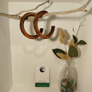 Créoles en bois recyclé