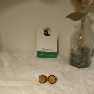 Puces d’oreilles en bois