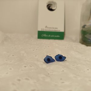 Puces d’oreilles en verre poli